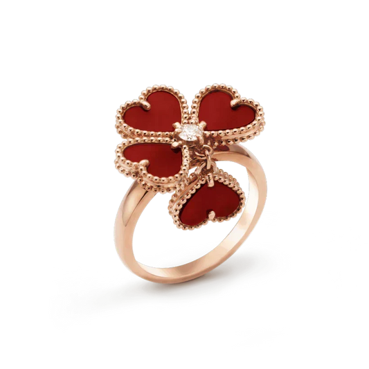 [⭐Shinejoy]SÜSSKLEE KARNEOL-RING