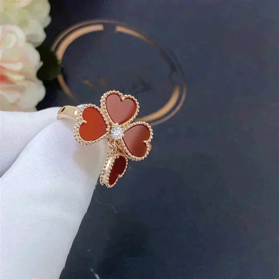 [⭐Shinejoy]SÜSSKLEE KARNEOL-RING