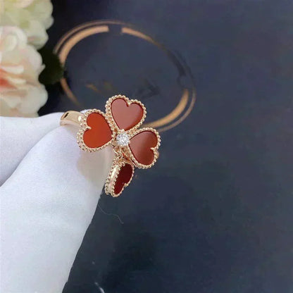 [⭐Shinejoy]SÜSSKLEE KARNEOL-RING
