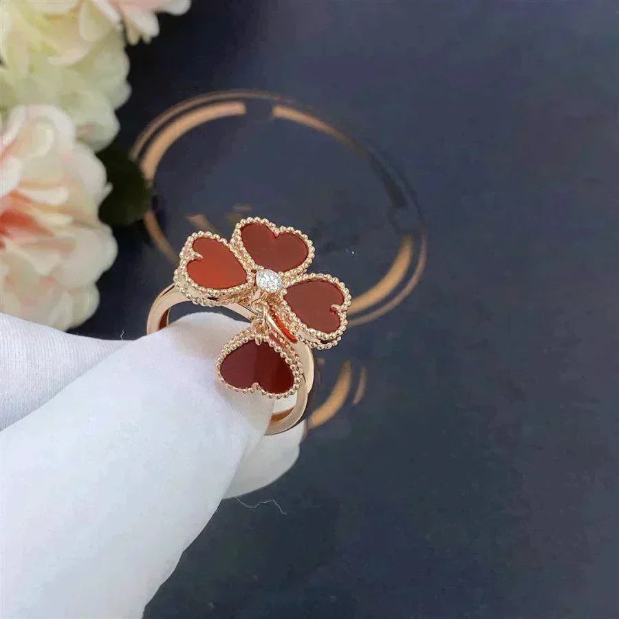 [⭐Shinejoy]SÜSSKLEE KARNEOL-RING