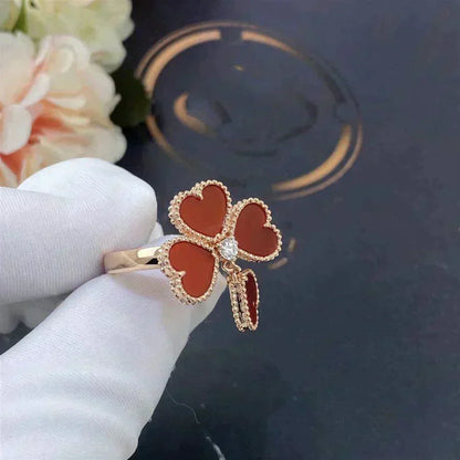 [⭐Shinejoy]SÜSSKLEE KARNEOL-RING