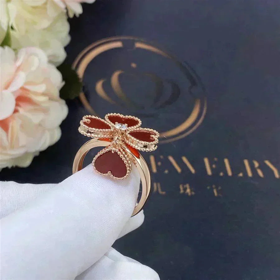 [⭐Shinejoy]SÜSSKLEE KARNEOL-RING