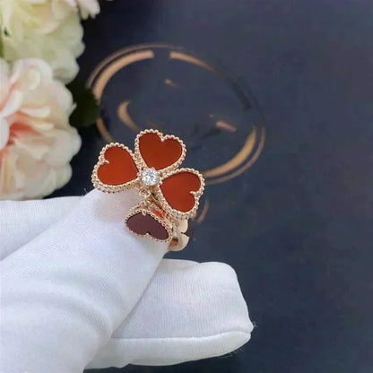 [⭐Shinejoy]SÜSSKLEE KARNEOL-RING