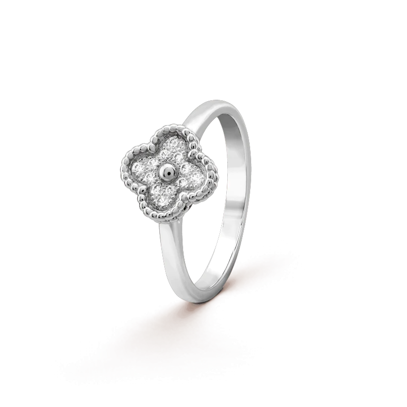 [⭐Shinejoy]KLEEBLATT-DIAMANT-RING