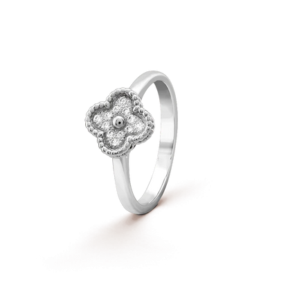 [⭐Shinejoy]KLEEBLATT-DIAMANT-RING