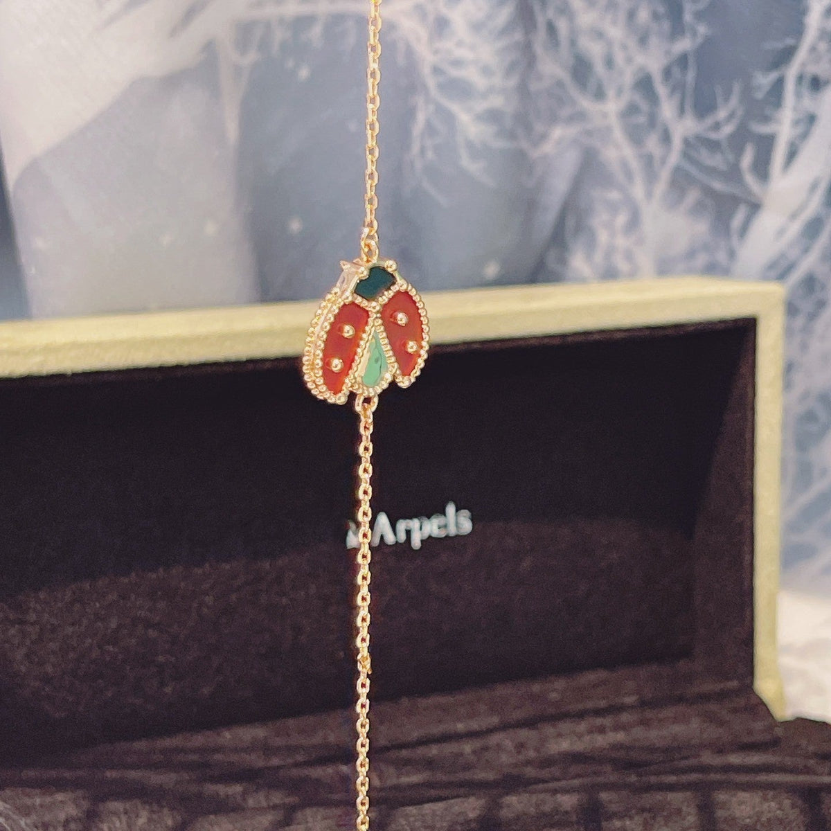[⭐Shinejoy]LUCKY SPRING 1 MOTIV ARMBAND ROSÉGOLD