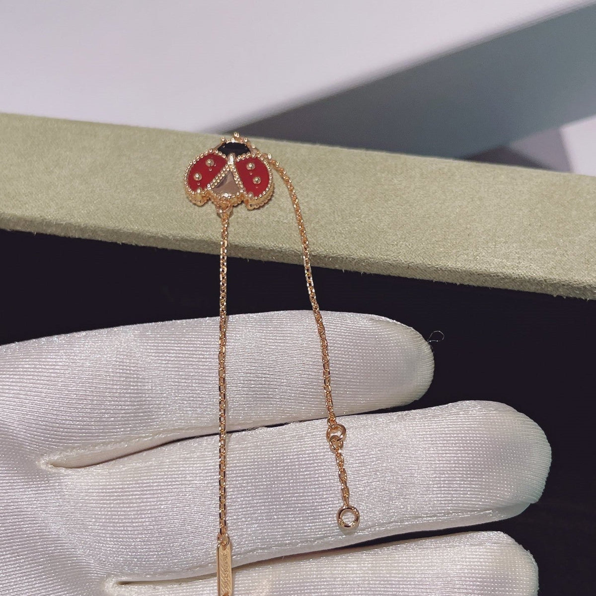 [⭐Shinejoy]LUCKY SPRING 1 MOTIV ARMBAND ROSÉGOLD