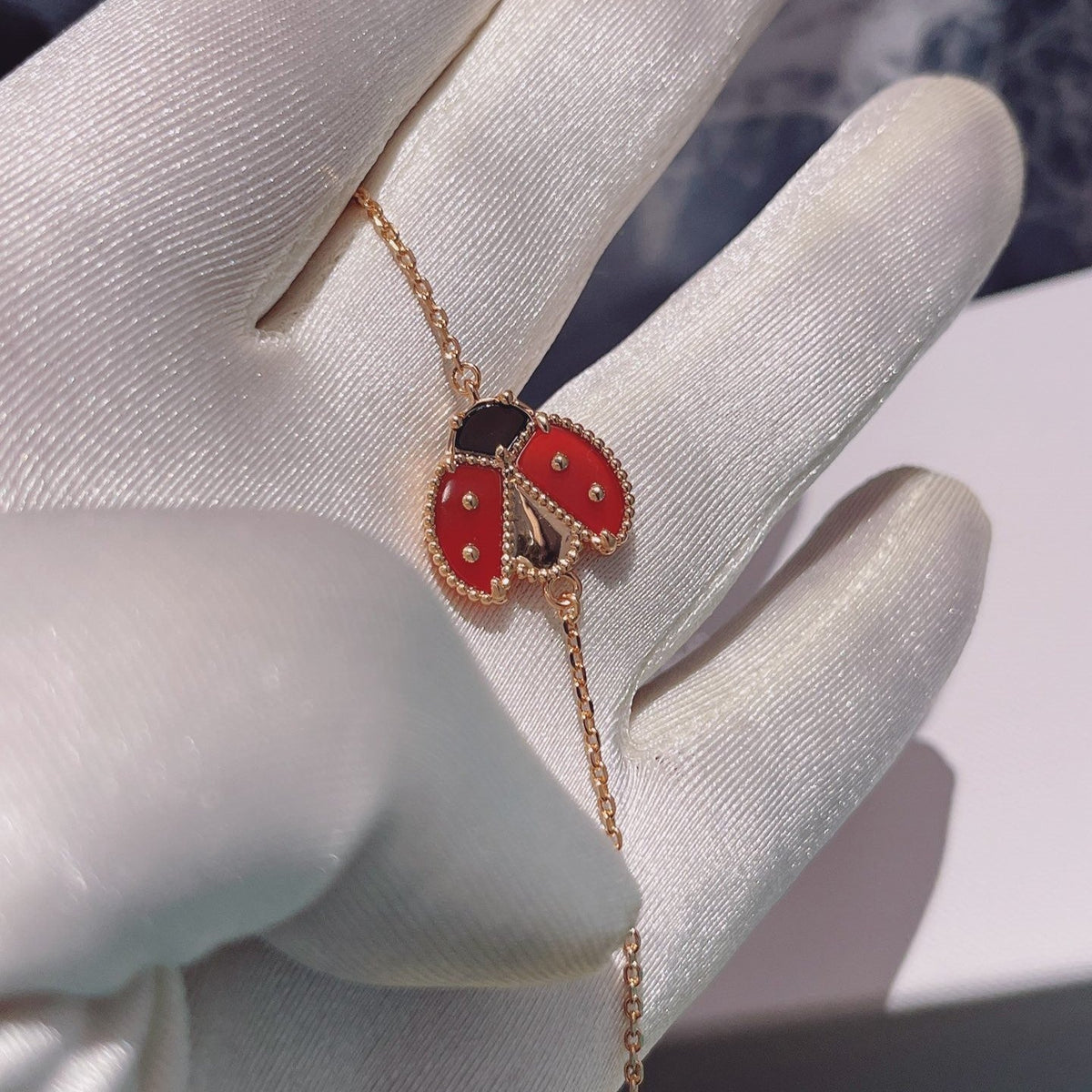 [⭐Shinejoy]LUCKY SPRING 1 MOTIV ARMBAND ROSÉGOLD