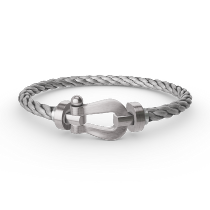 [⭐Shinejoy]FORCE LARGE HORSESHOE NO DIAMOND BRACELET SILVER