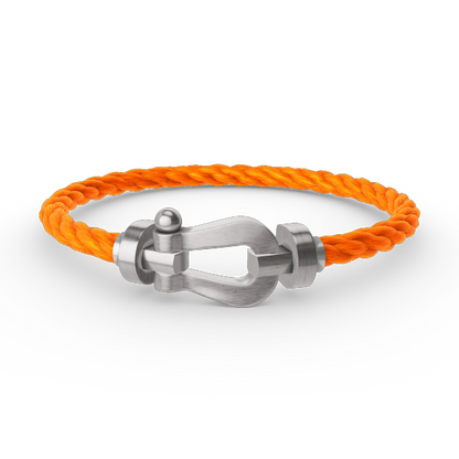 [⭐Shinejoy]FORCE LARGE HORSESHOE NO DIAMOND BRACELET SILVER