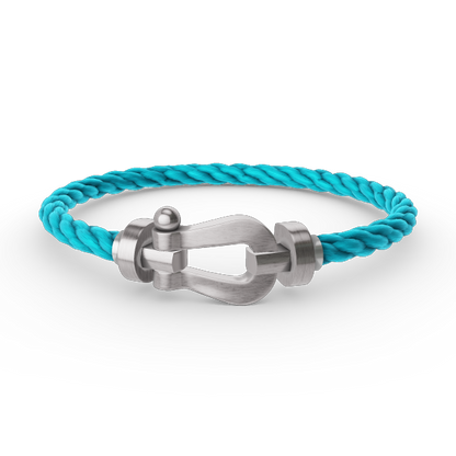 [⭐Shinejoy]FORCE LARGE HORSESHOE NO DIAMOND BRACELET SILVER