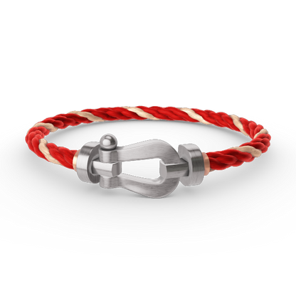 [⭐Shinejoy]FORCE LARGE HORSESHOE NO DIAMOND BRACELET SILVER