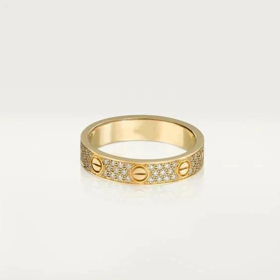 [⭐Shinejoy]LOVE RING 3.6MM ダイヤモンドパヴェ