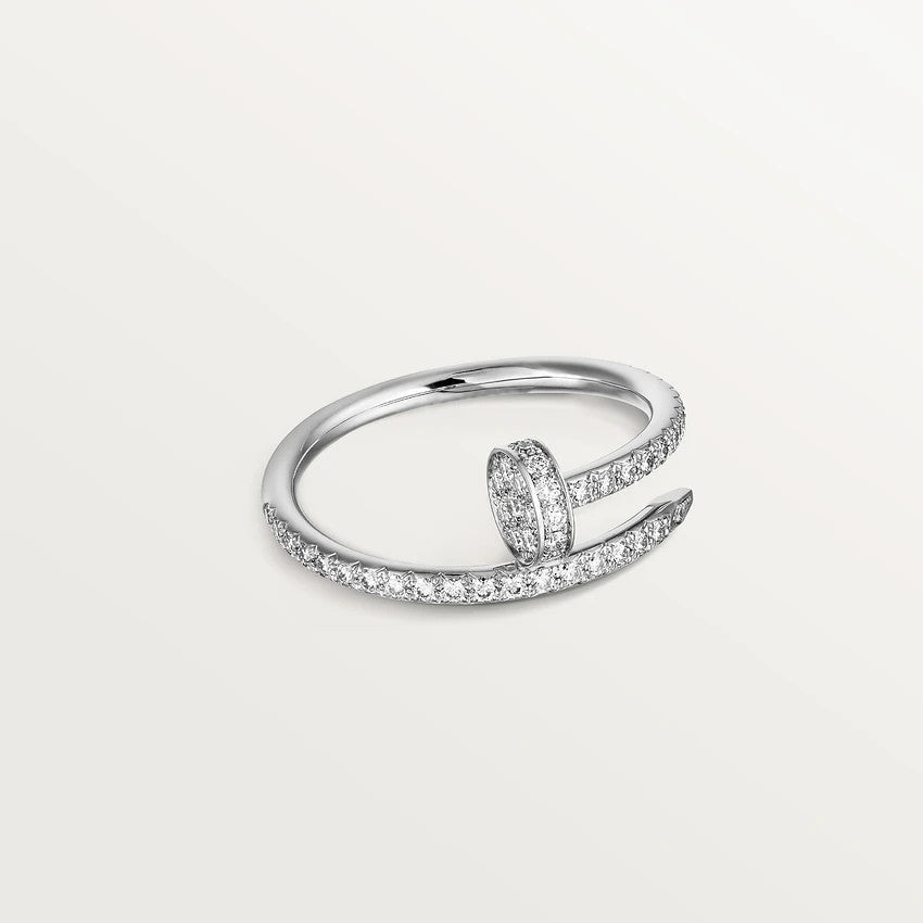 [⭐Shinejoy]JUSTE RING 1,8 MM SILBER DIAMANTEN