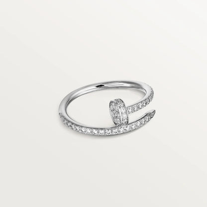 [⭐Shinejoy]JUSTE RING 1,8 MM SILBER DIAMANTEN