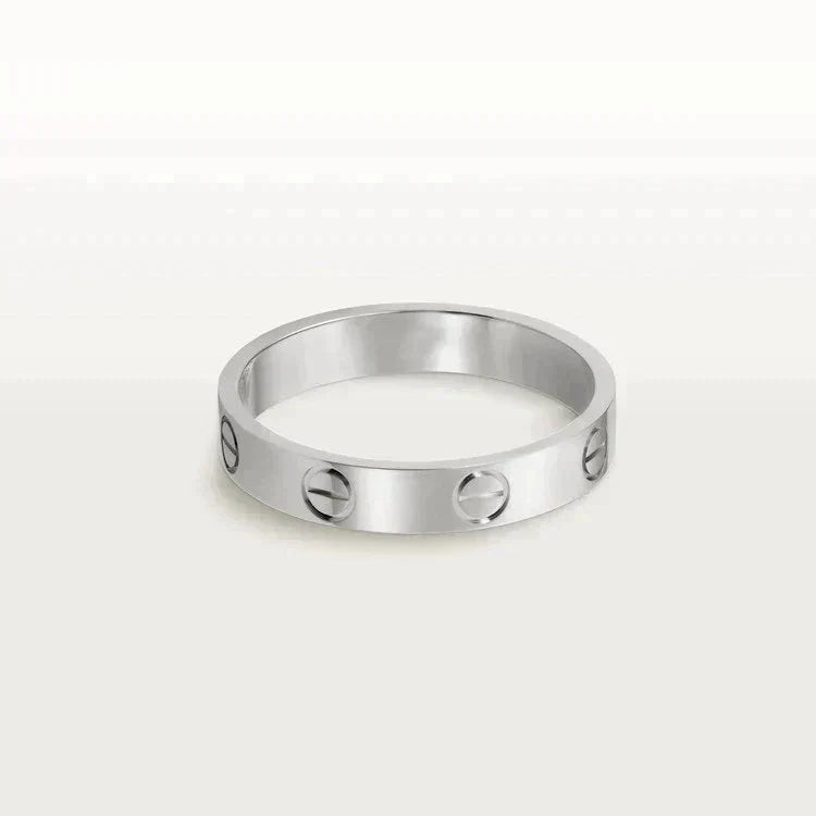 [⭐Shinejoy]LOVE RING 4MM 1P ダイヤ シルバー
